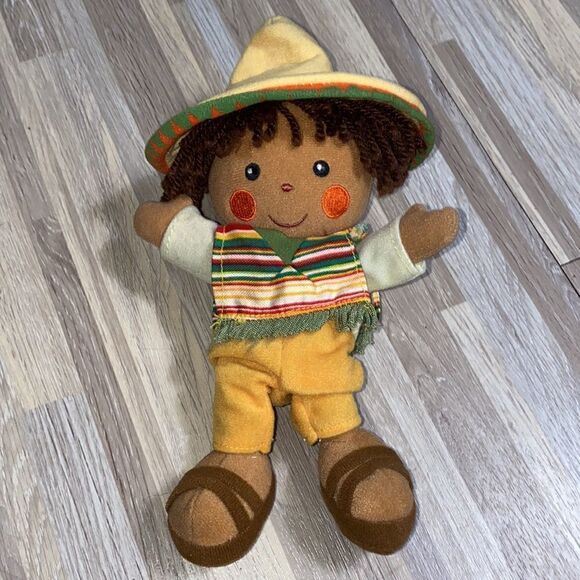 Disney plush it’s a small world doll Mexico Boy with poncho and sombrero euc - Picture 3 of 6